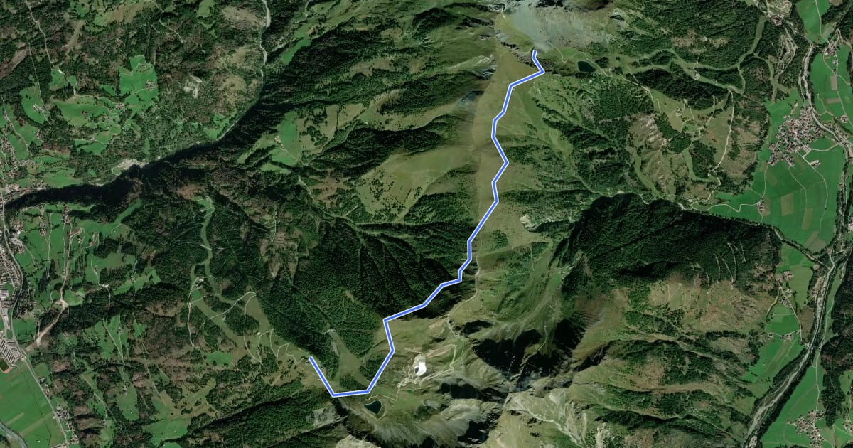 Маршрут Wanderweg 26 на спутниковом снимке