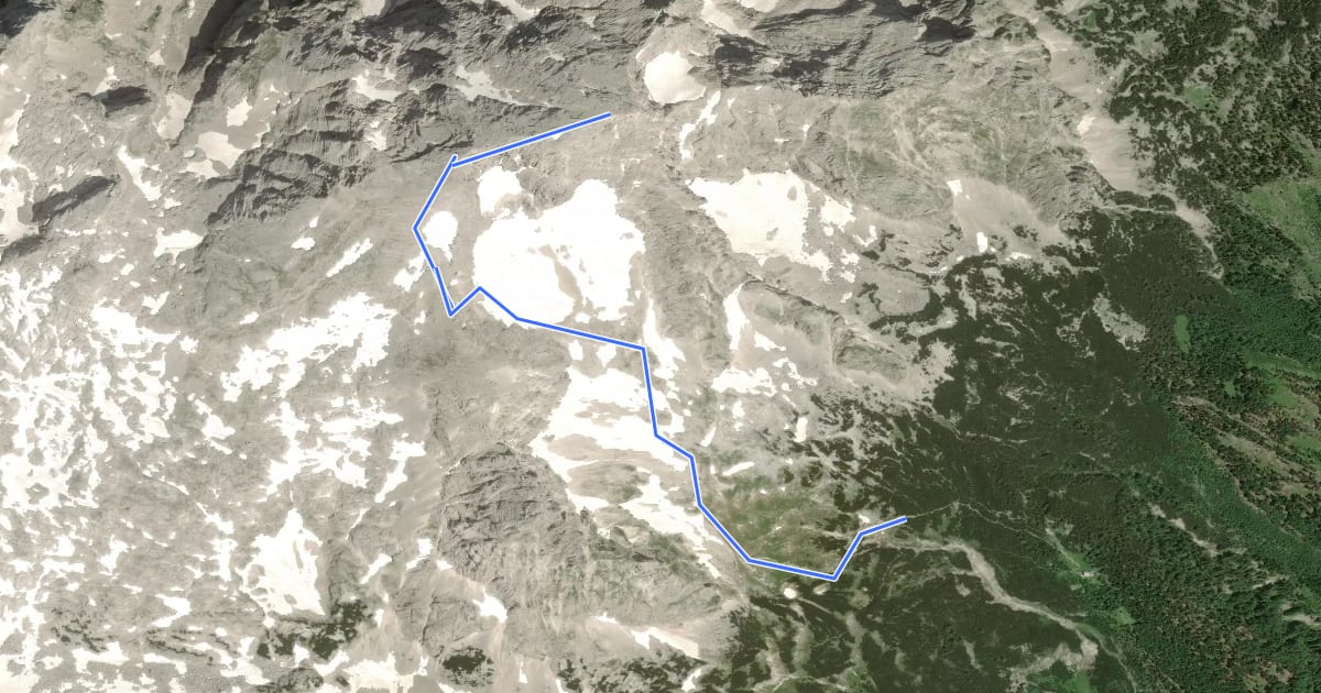 Маршрут Wanderweg 260 на спутниковом снимке