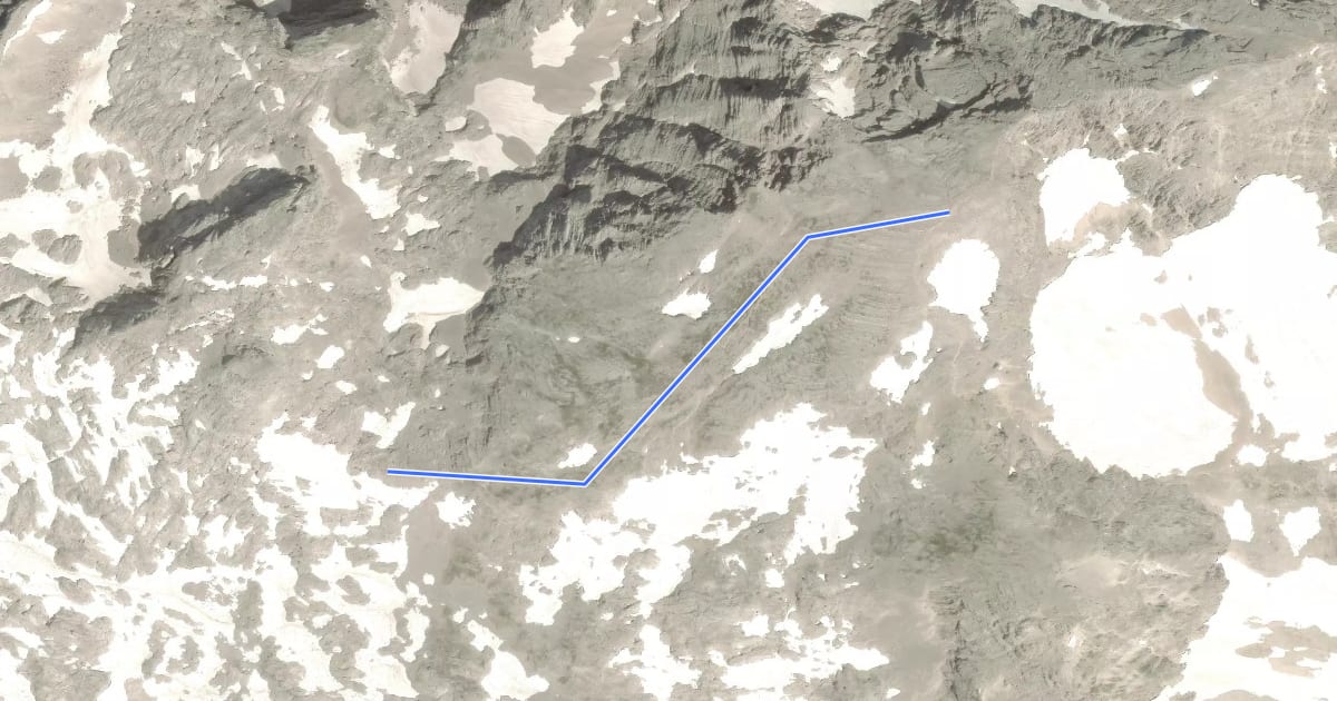 Маршрут Wanderweg 262 на спутниковом снимке