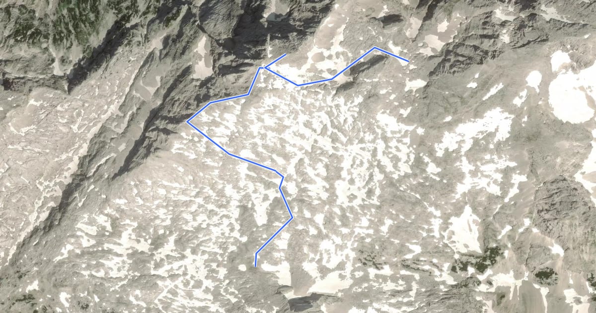 Маршрут Wanderweg 263 на спутниковом снимке