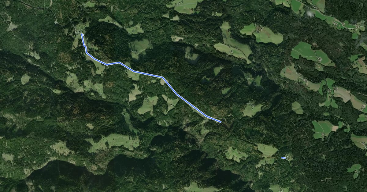 Маршрут Wanderweg 27 на спутниковом снимке