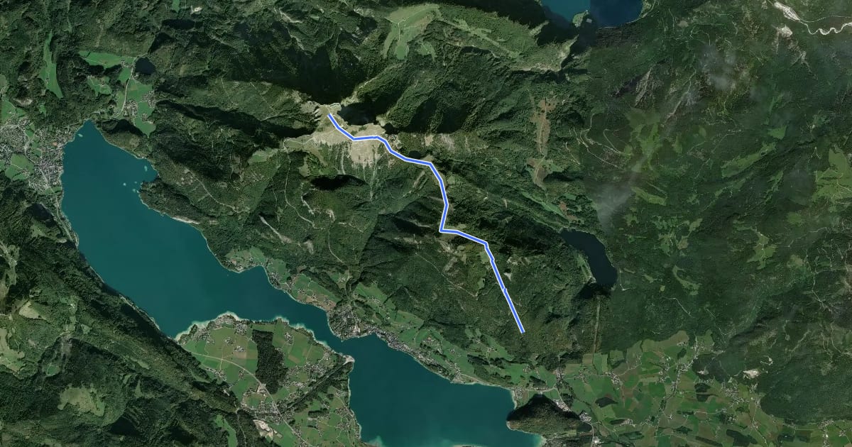 Маршрут Wanderweg 27 на спутниковом снимке