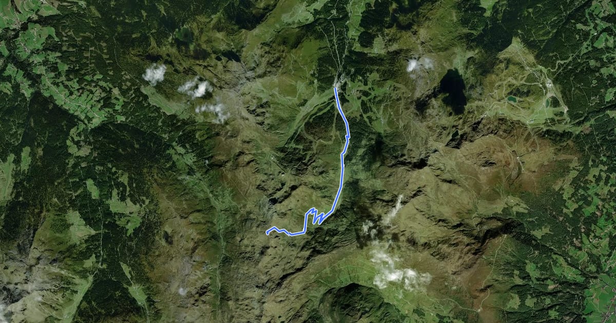 Маршрут Wanderweg 27 - Hochfügen на спутниковом снимке