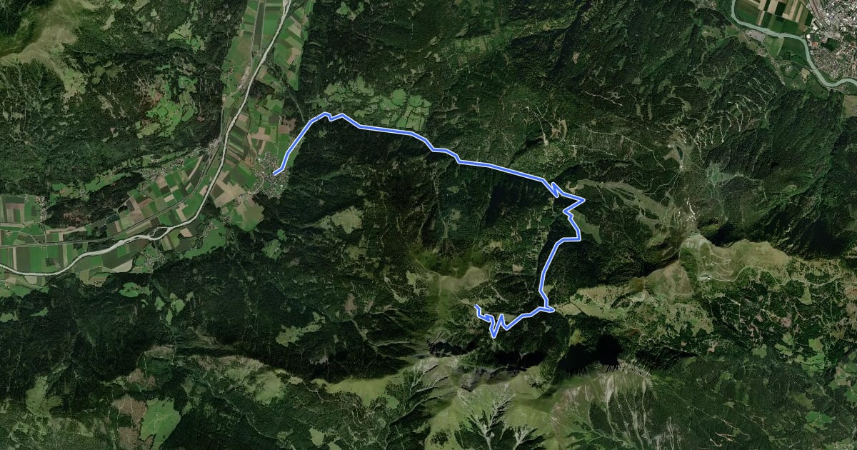 Маршрут Wanderweg 271 на спутниковом снимке