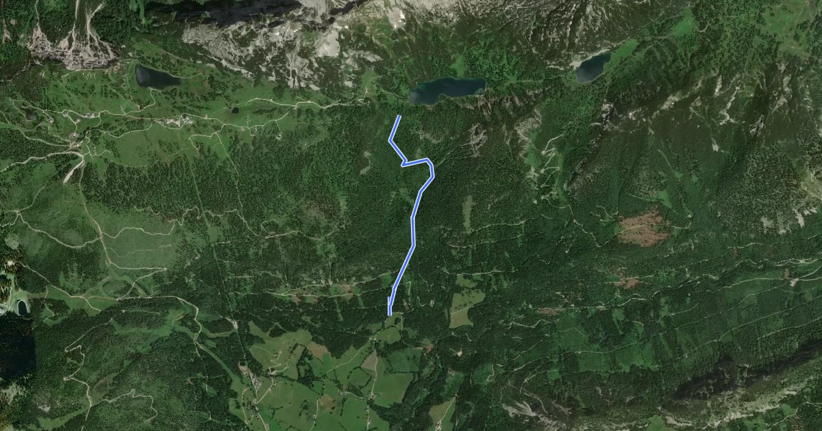 Маршрут Wanderweg 275 на спутниковом снимке