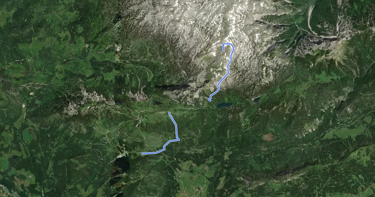Маршрут Wanderweg 276 на спутниковом снимке