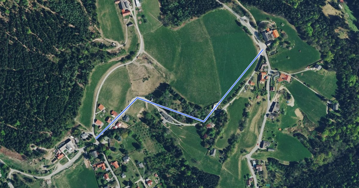 Маршрут Wanderweg 27a на спутниковом снимке