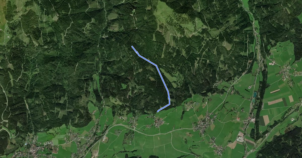Маршрут Wanderweg 28 на спутниковом снимке