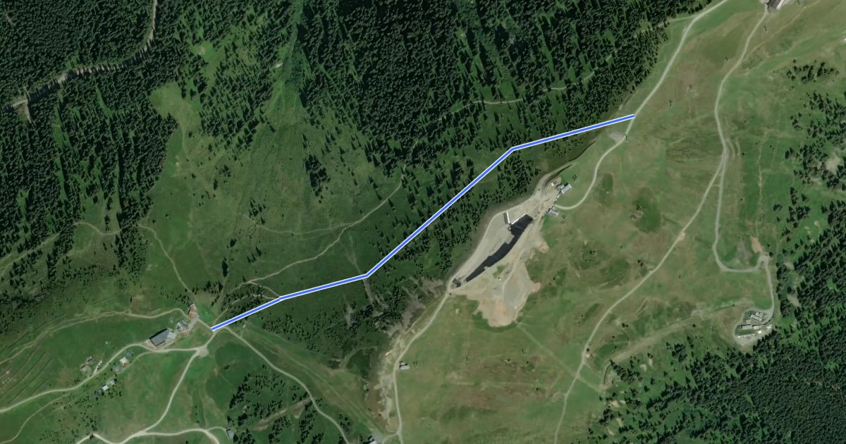 Маршрут Wanderweg 28 на спутниковом снимке