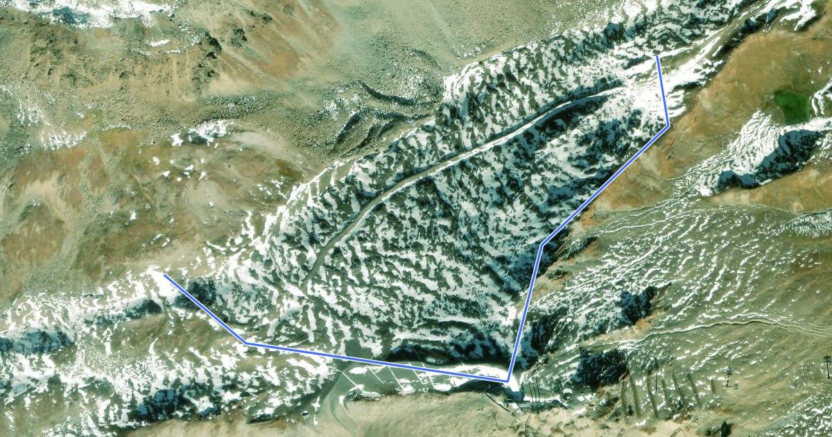 Маршрут Wanderweg 28 на спутниковом снимке