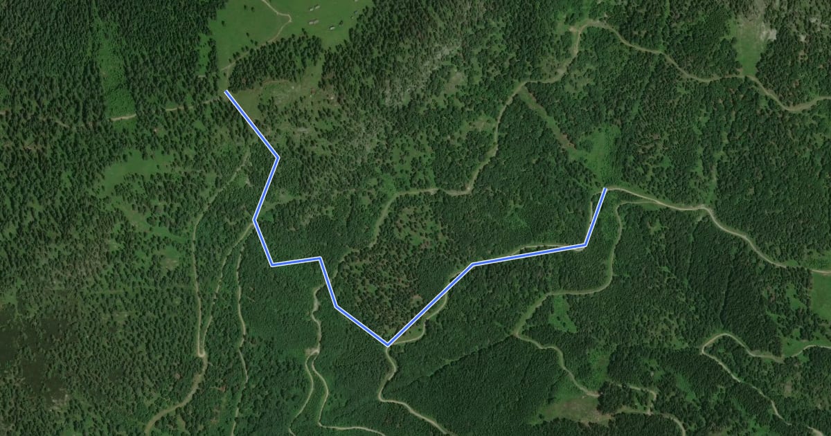Маршрут Wanderweg 29a на спутниковом снимке