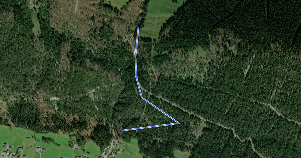 Маршрут Wanderweg 2d на спутниковом снимке