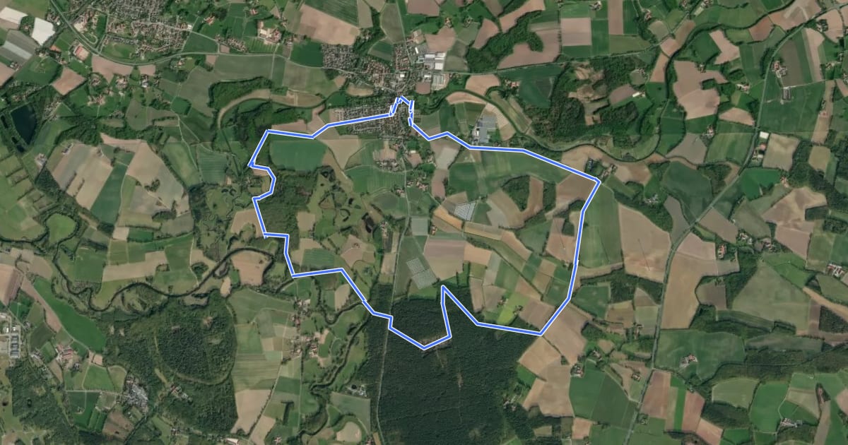 Маршрут Wanderweg 3 на спутниковом снимке