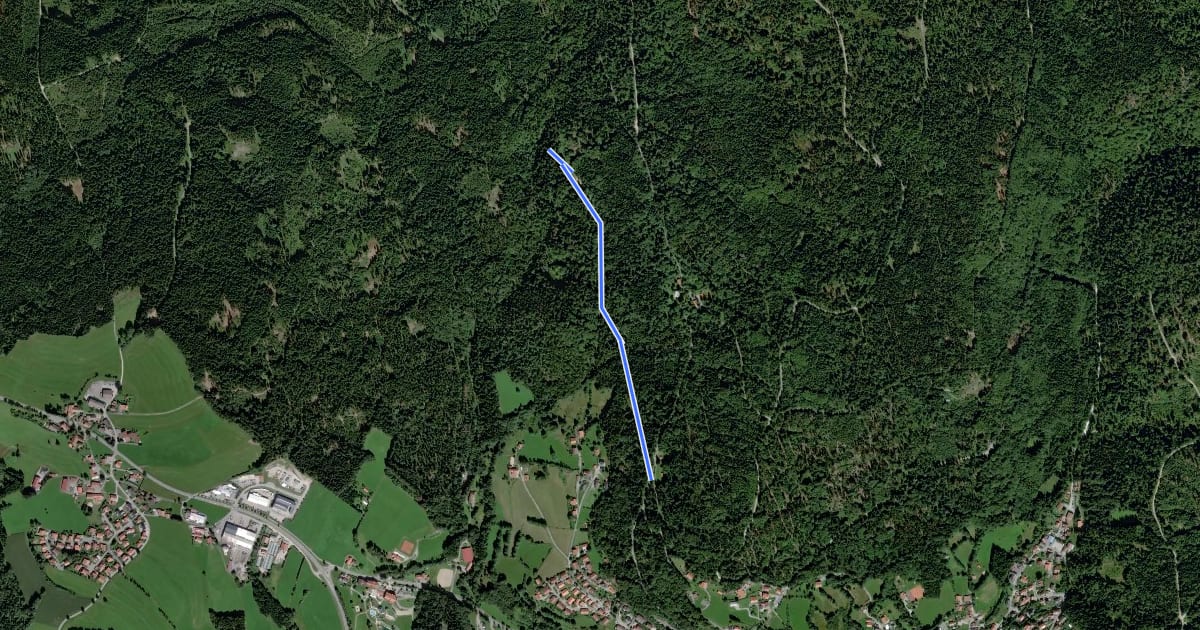 Маршрут Wanderweg 3 на спутниковом снимке