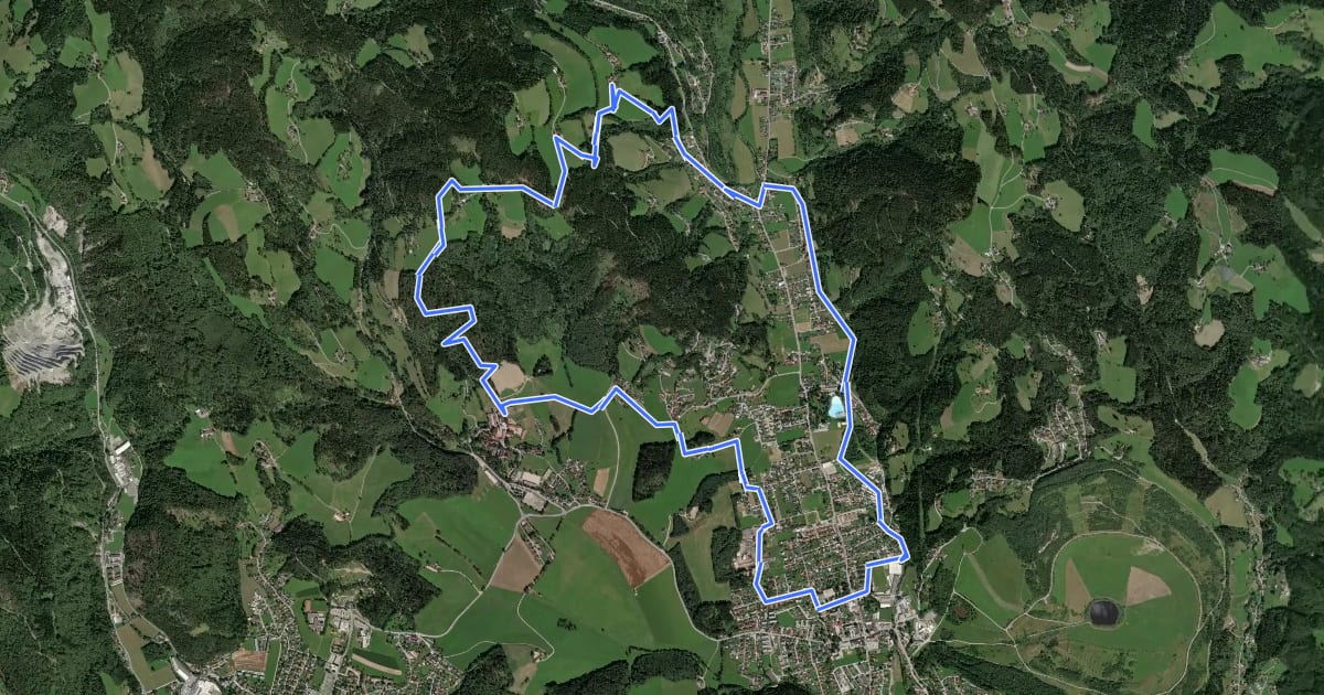 Маршрут Wanderweg 3 на спутниковом снимке