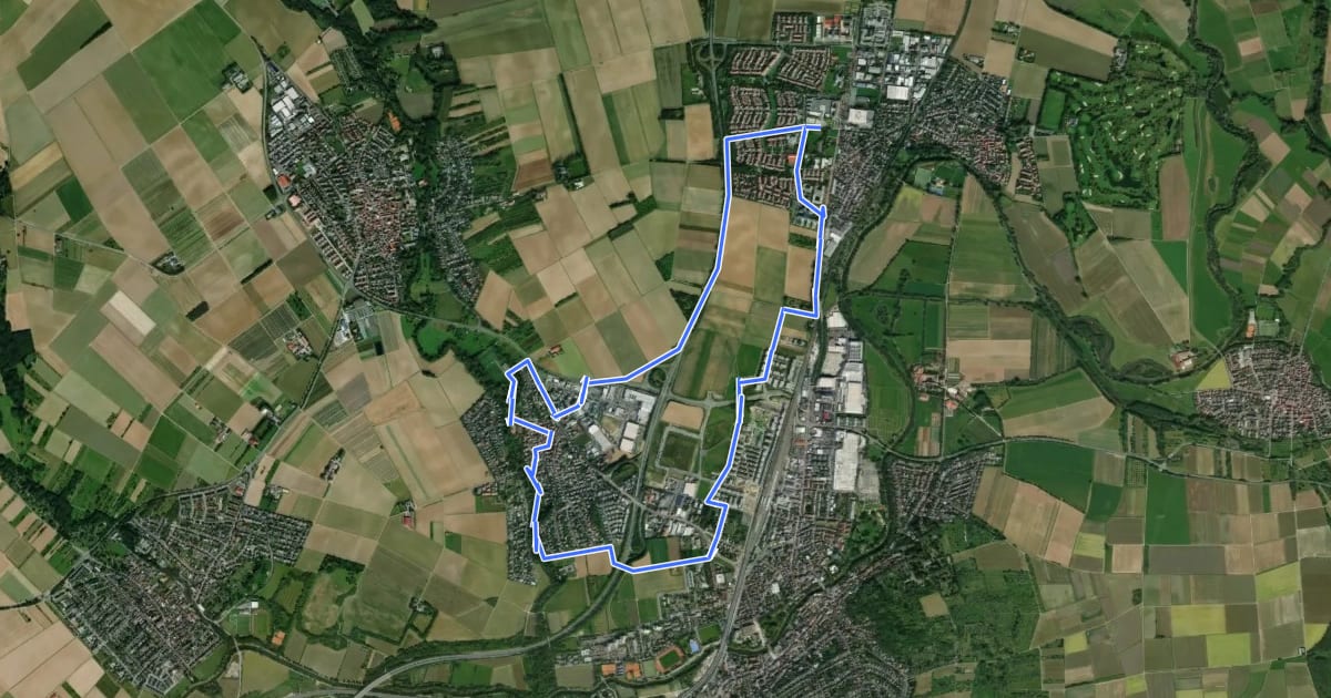 Маршрут Wanderweg 3 на спутниковом снимке