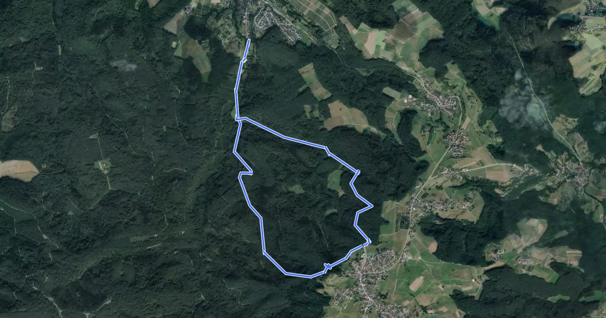 Маршрут Wanderweg 3 Sportanlagen на спутниковом снимке
