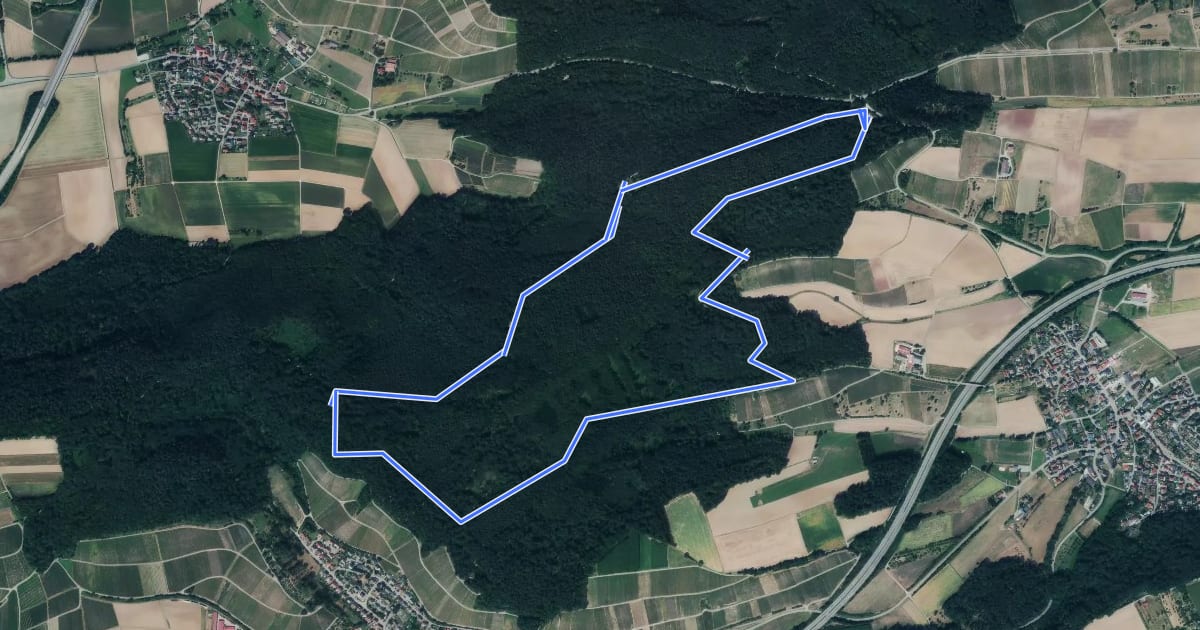 Маршрут Wanderweg 3 Steinerner Tisch на спутниковом снимке