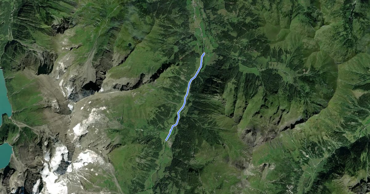 Маршрут Wanderweg 3 (Wölflerweg) на спутниковом снимке