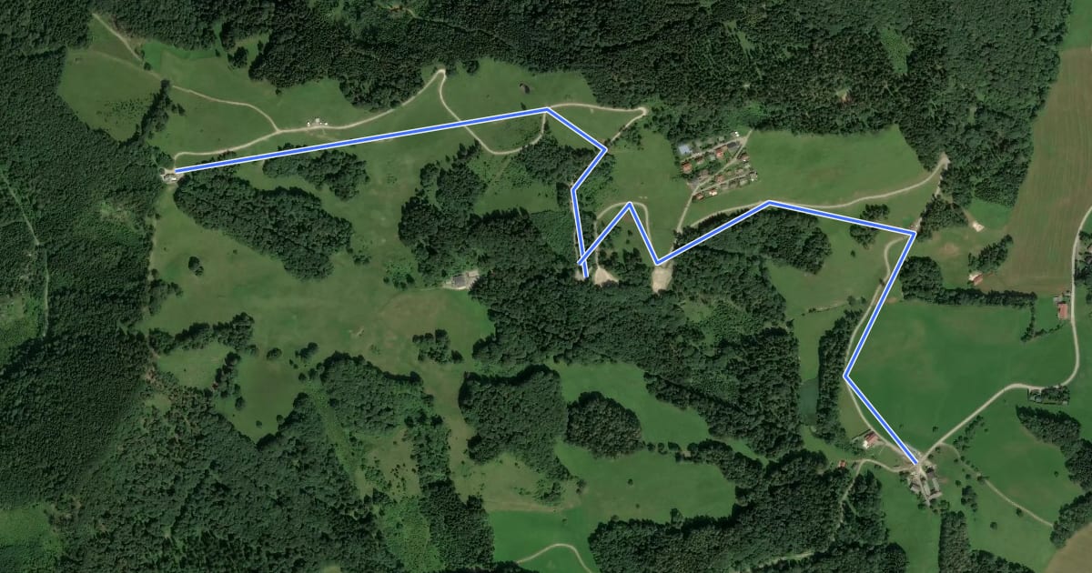 Маршрут Wanderweg 30 на спутниковом снимке
