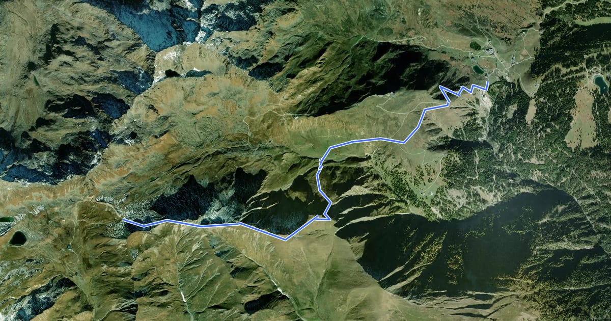 Маршрут Wanderweg 30 на спутниковом снимке