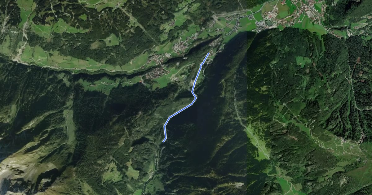 Маршрут Wanderweg 30 на спутниковом снимке