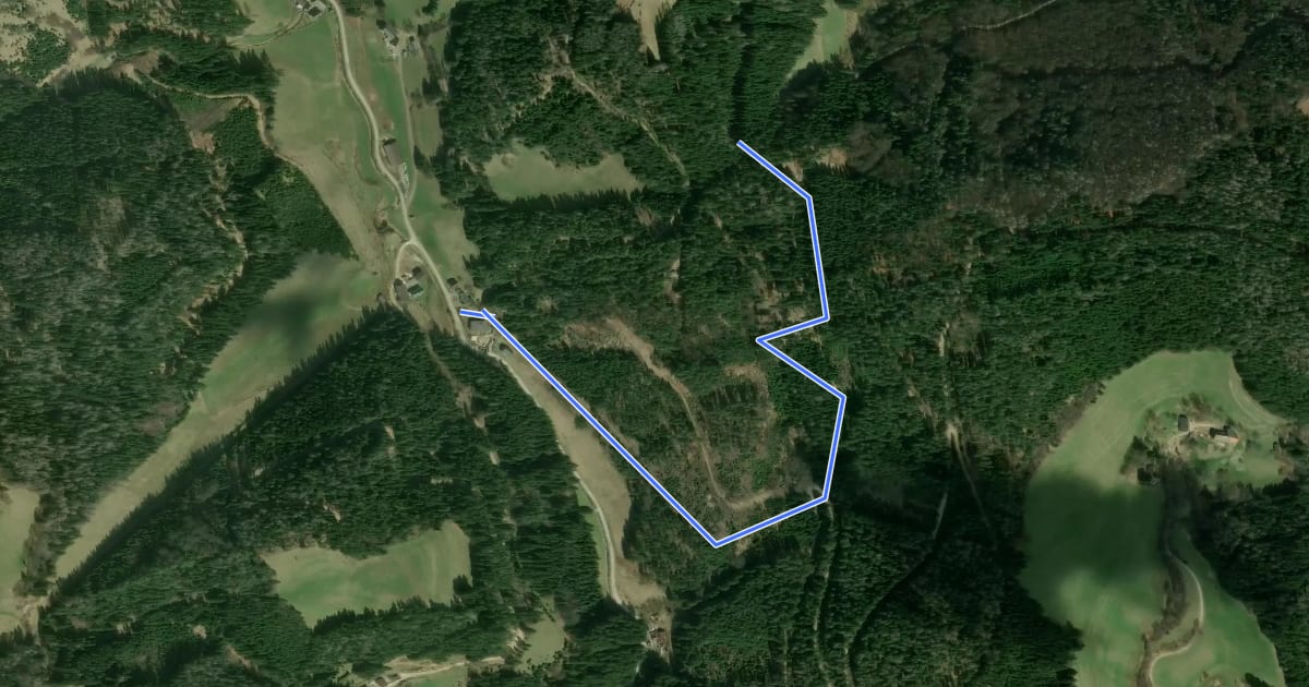 Маршрут Wanderweg 30 на спутниковом снимке