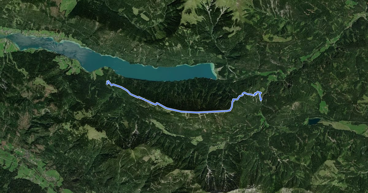Маршрут Wanderweg 30 на спутниковом снимке