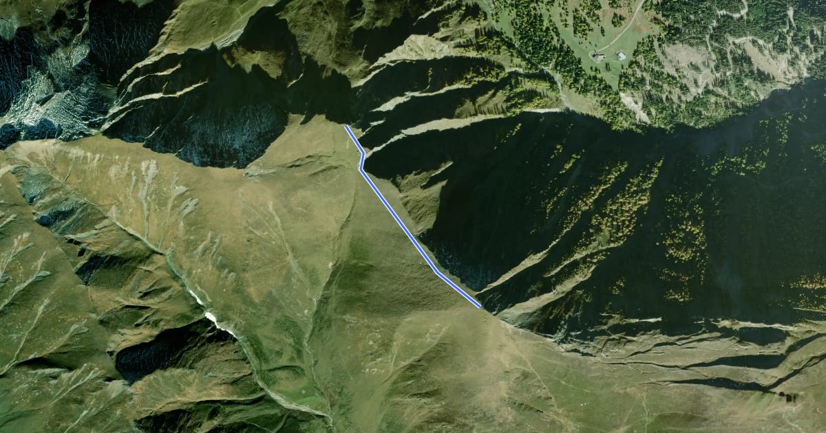 Маршрут Wanderweg 30A на спутниковом снимке