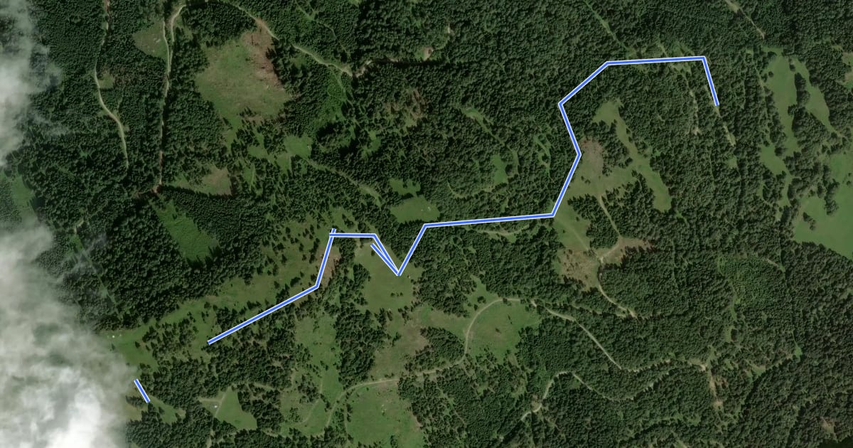 Маршрут Wanderweg 30c на спутниковом снимке