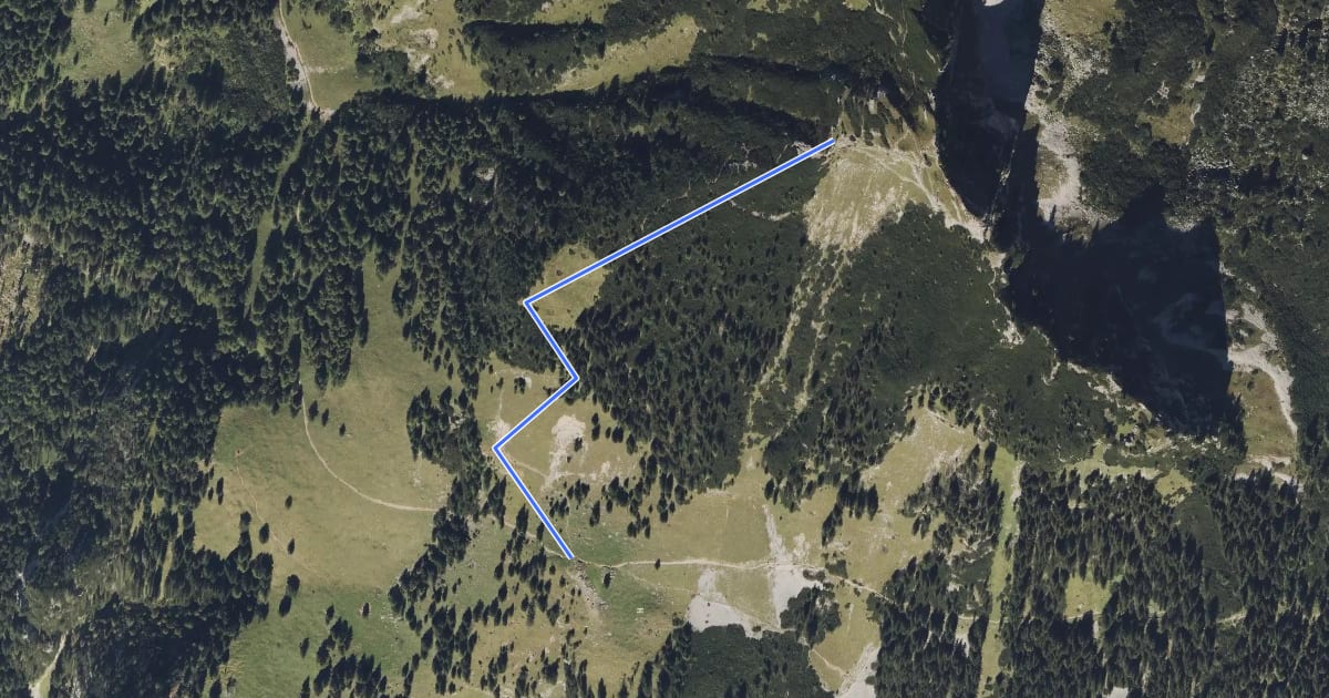 Маршрут Wanderweg 31 на спутниковом снимке