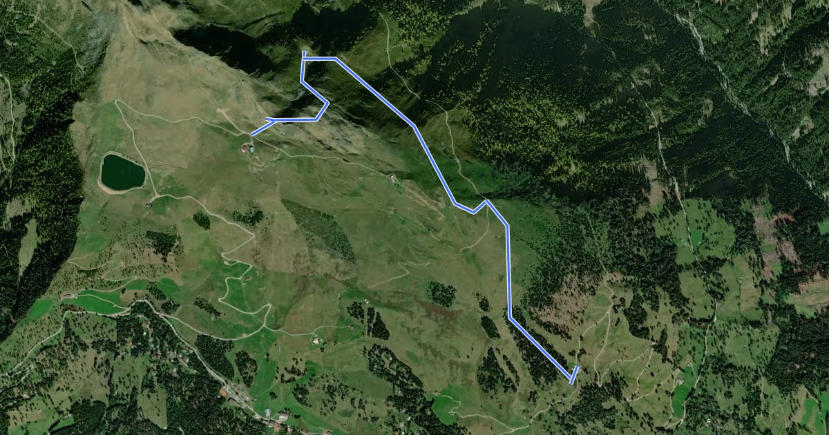 Маршрут Wanderweg 31 на спутниковом снимке