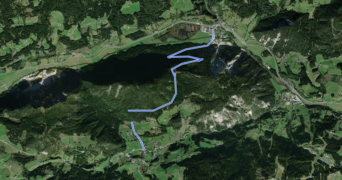 Маршрут Wanderweg 31 на спутниковом снимке