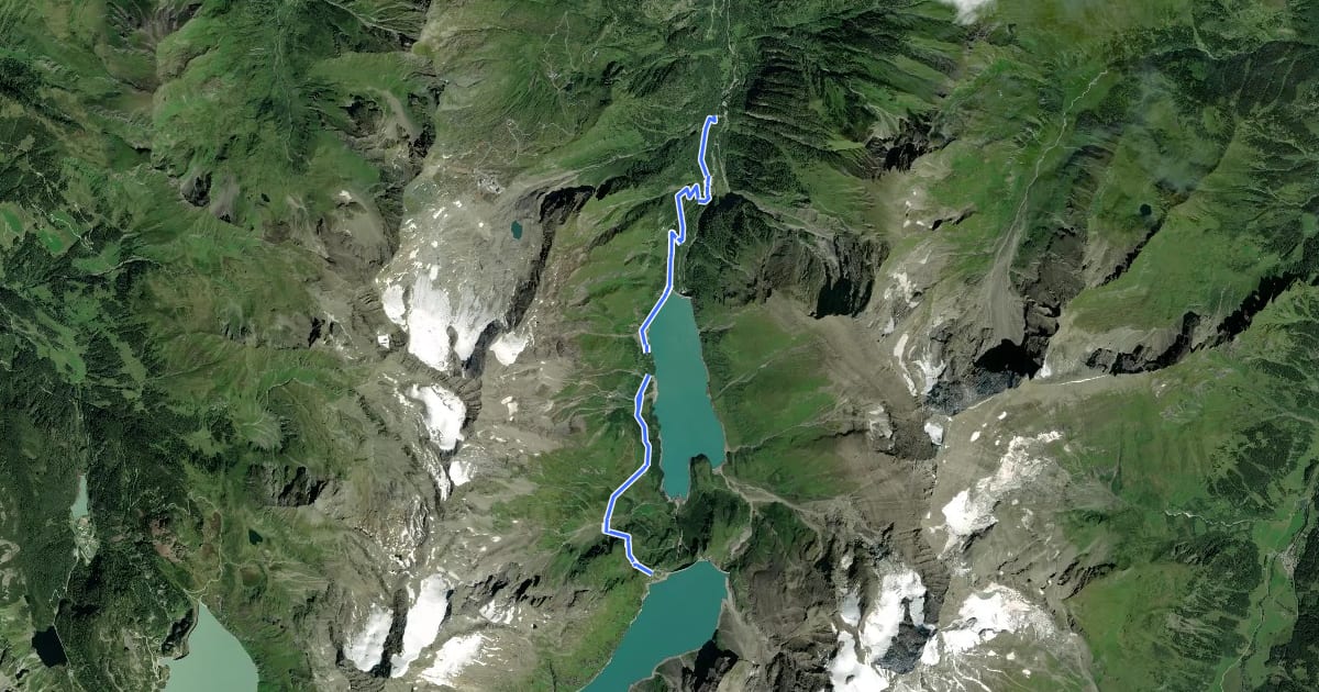 Маршрут Wanderweg 31 на спутниковом снимке