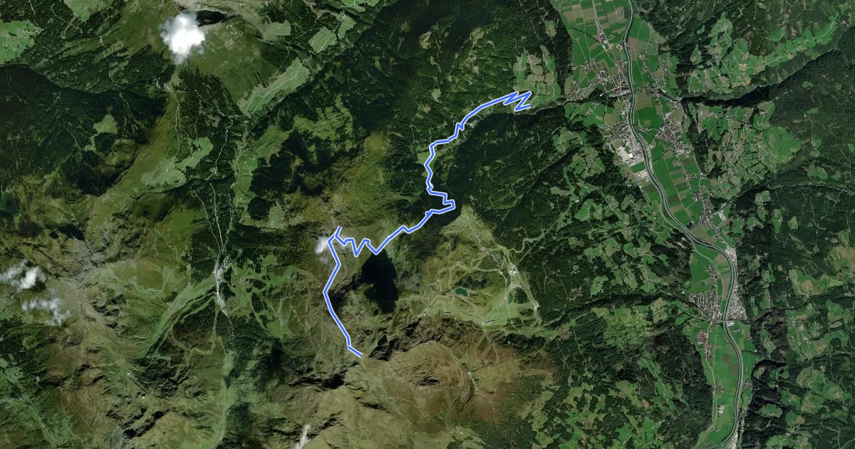 Маршрут Wanderweg 31 - Kaltenbach на спутниковом снимке