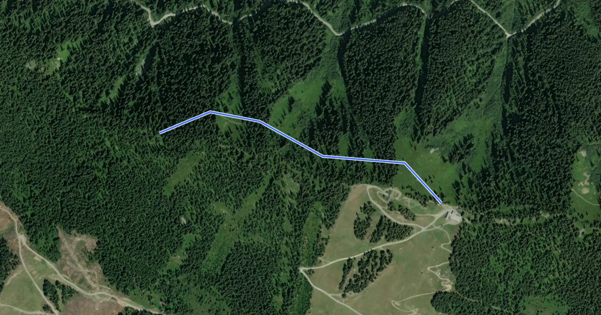 Маршрут Wanderweg 32 на спутниковом снимке
