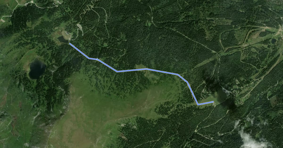 Маршрут Wanderweg 32 на спутниковом снимке