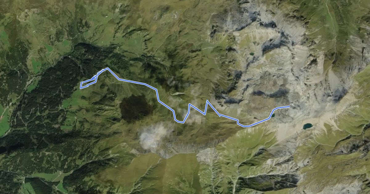 Маршрут Wanderweg 325 на спутниковом снимке