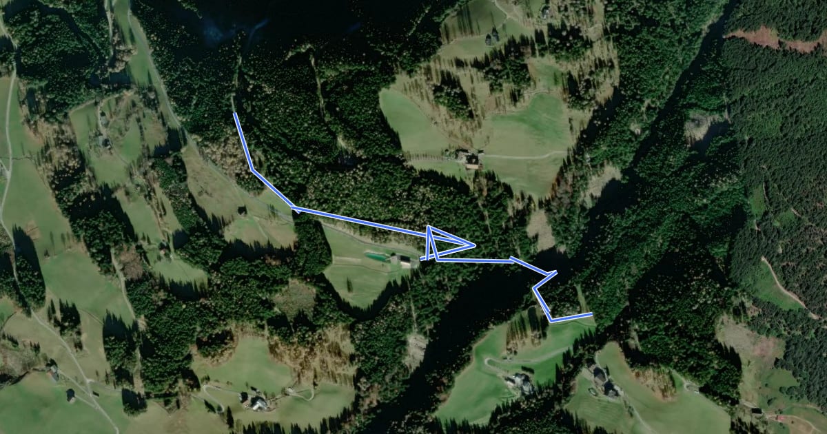 Маршрут Wanderweg 32d на спутниковом снимке
