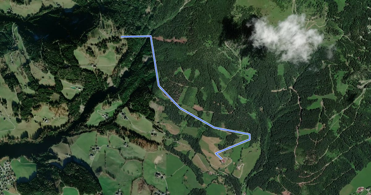 Маршрут Wanderweg 32f на спутниковом снимке