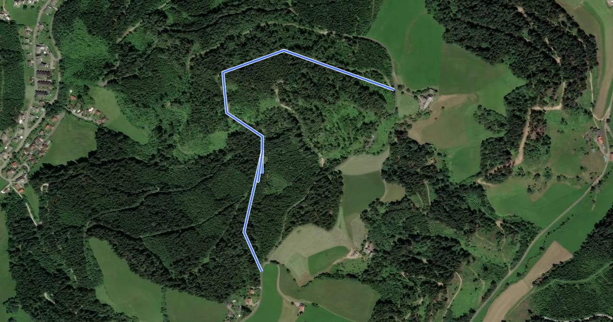 Маршрут Wanderweg 33 на спутниковом снимке