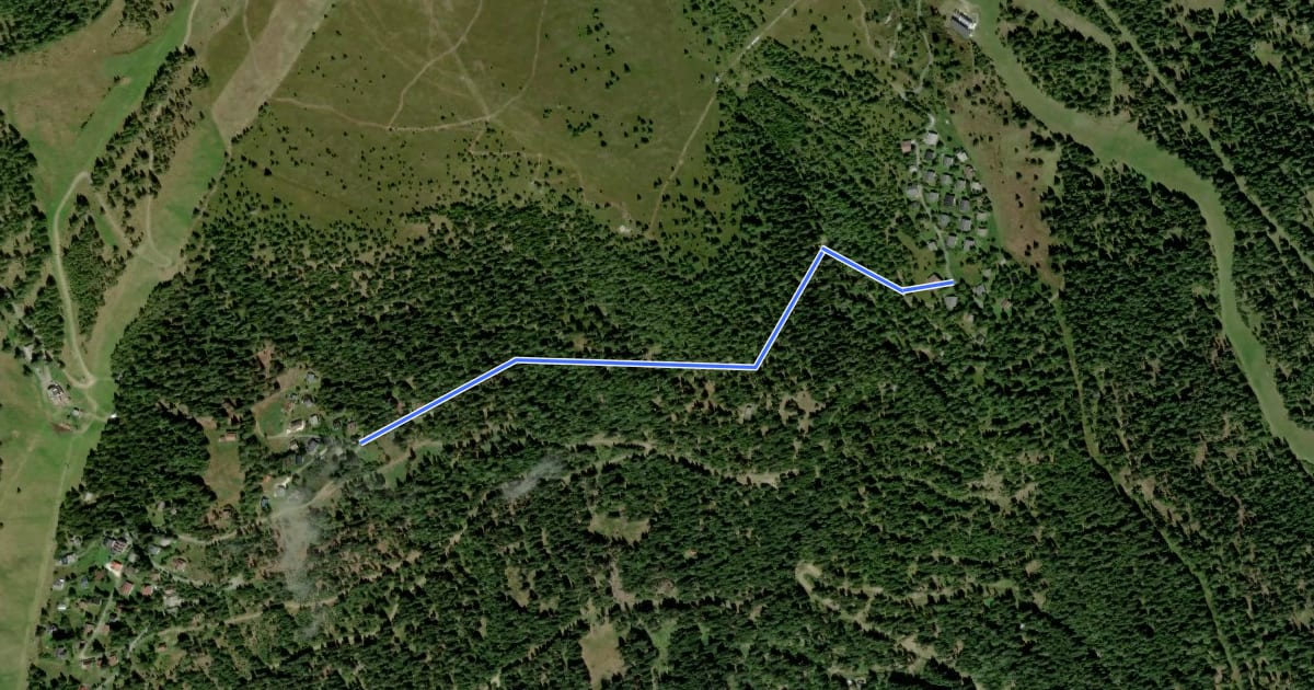 Маршрут Wanderweg 33 на спутниковом снимке