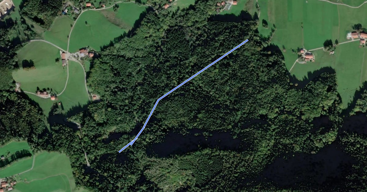 Маршрут Wanderweg 33 - Bernau на спутниковом снимке