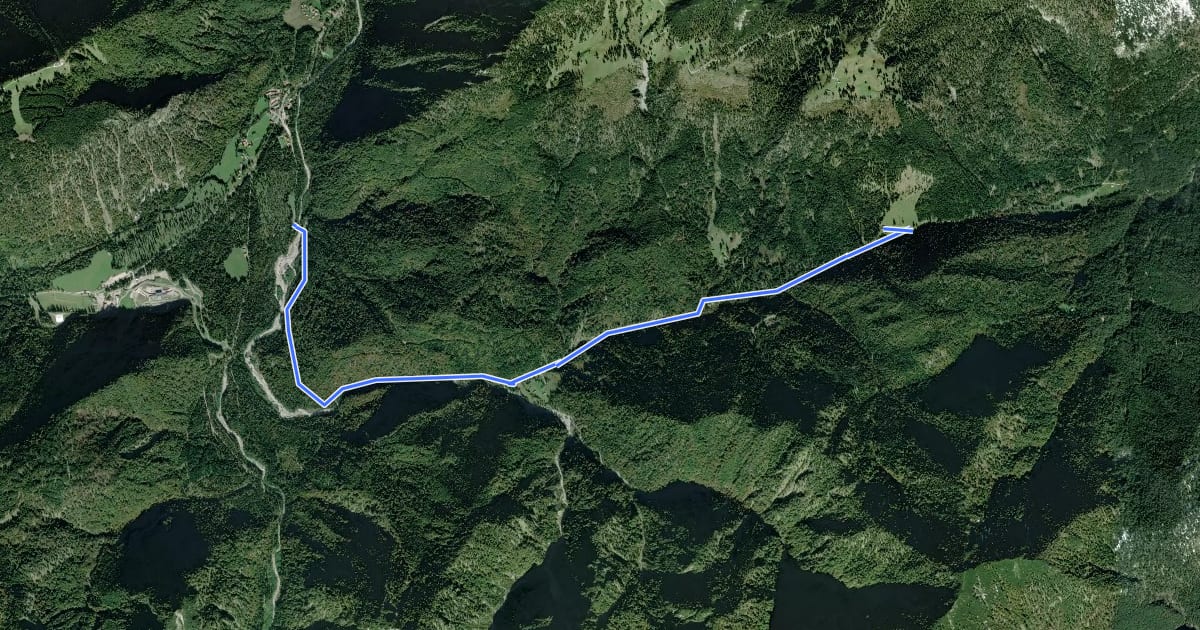 Маршрут Wanderweg 33 (Laubau - Kaitlalm) на спутниковом снимке