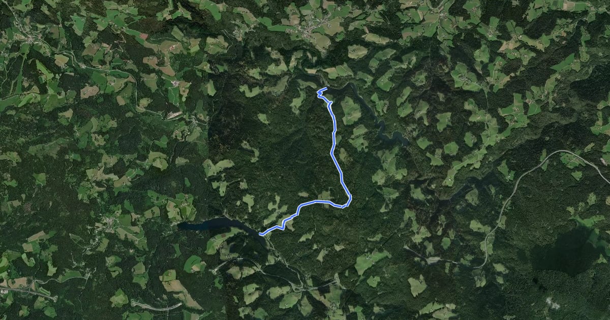 Маршрут Wanderweg 34 на спутниковом снимке
