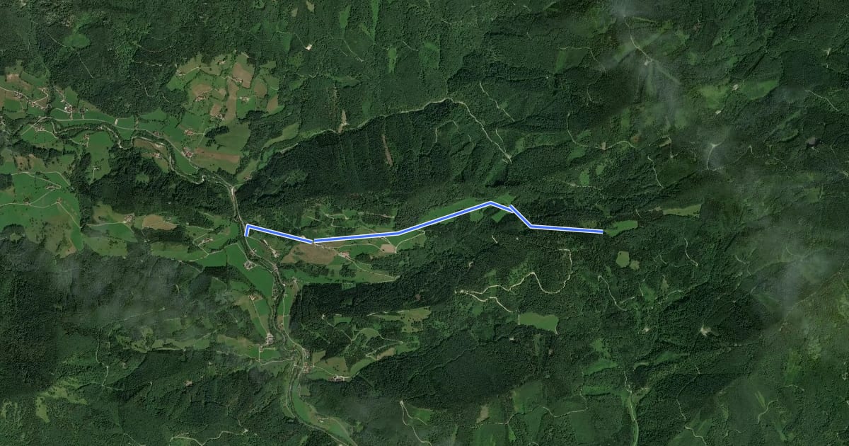 Маршрут Wanderweg 34 на спутниковом снимке