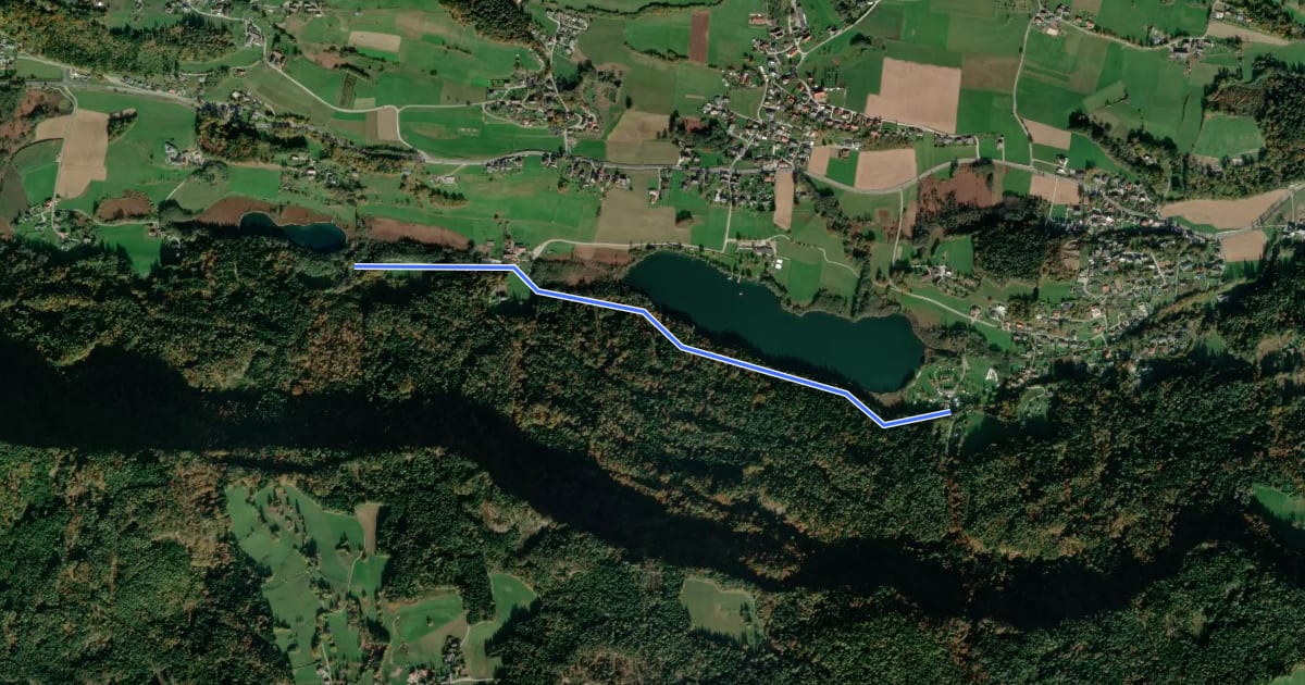 Маршрут Wanderweg 34 на спутниковом снимке