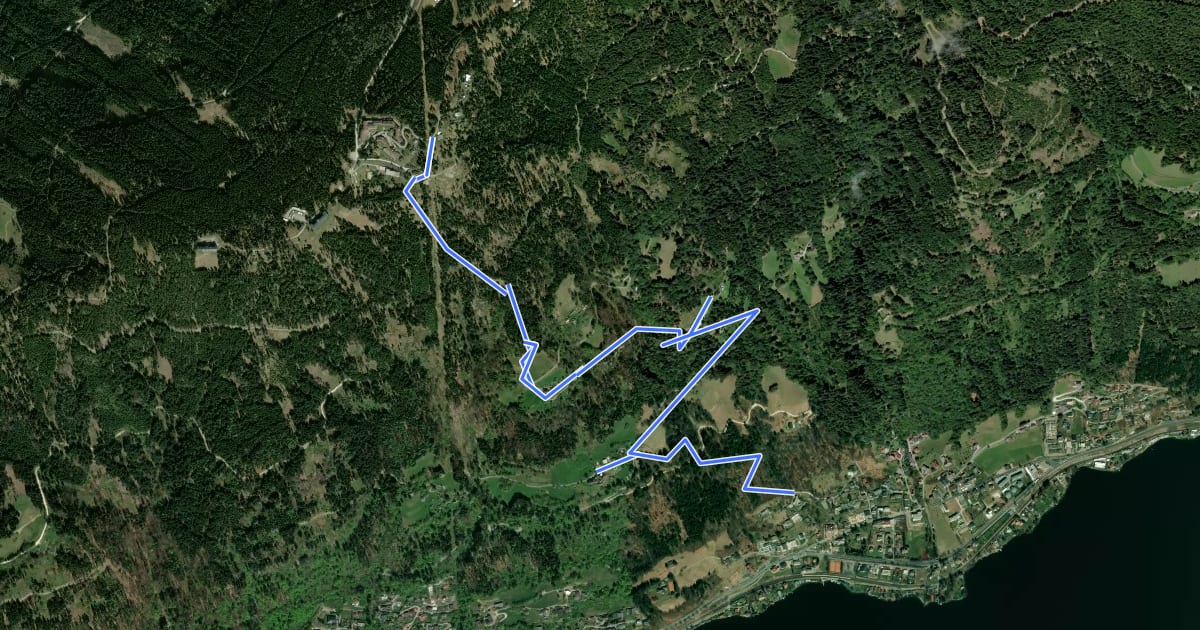 Маршрут Wanderweg 34 на спутниковом снимке