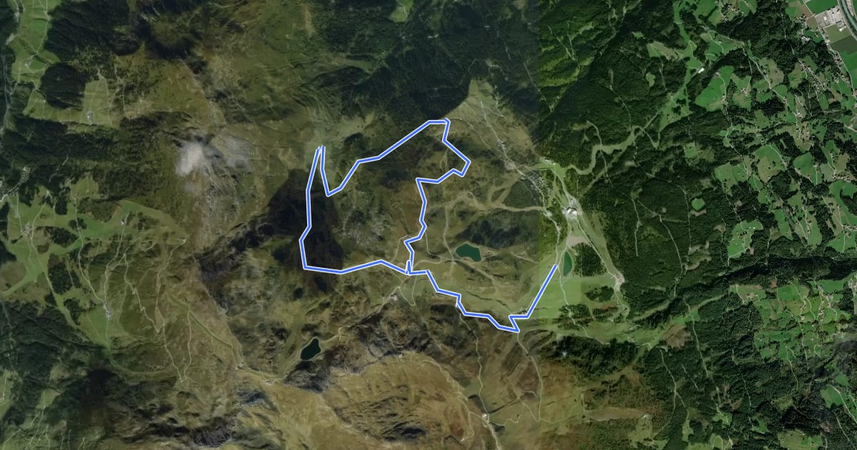 Маршрут Wanderweg 34 - Kaltenbach на спутниковом снимке