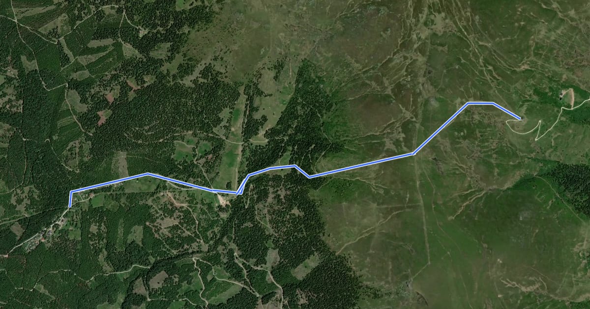 Маршрут Wanderweg 342 на спутниковом снимке